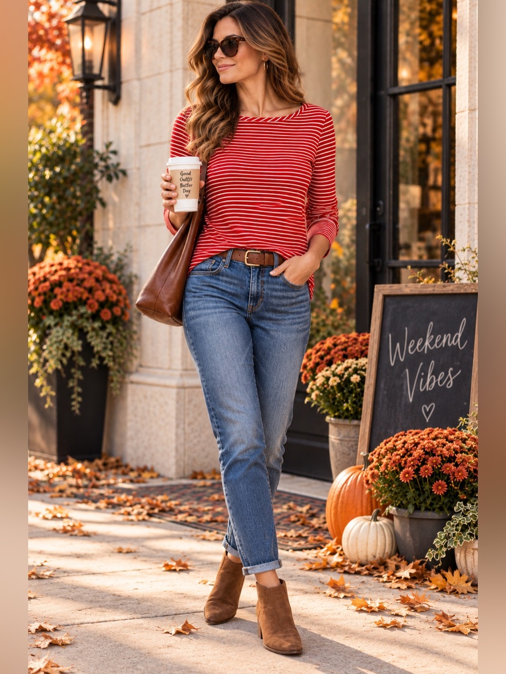Banana Republic Red White Striped Boat Neck Long Sleeve Top XS